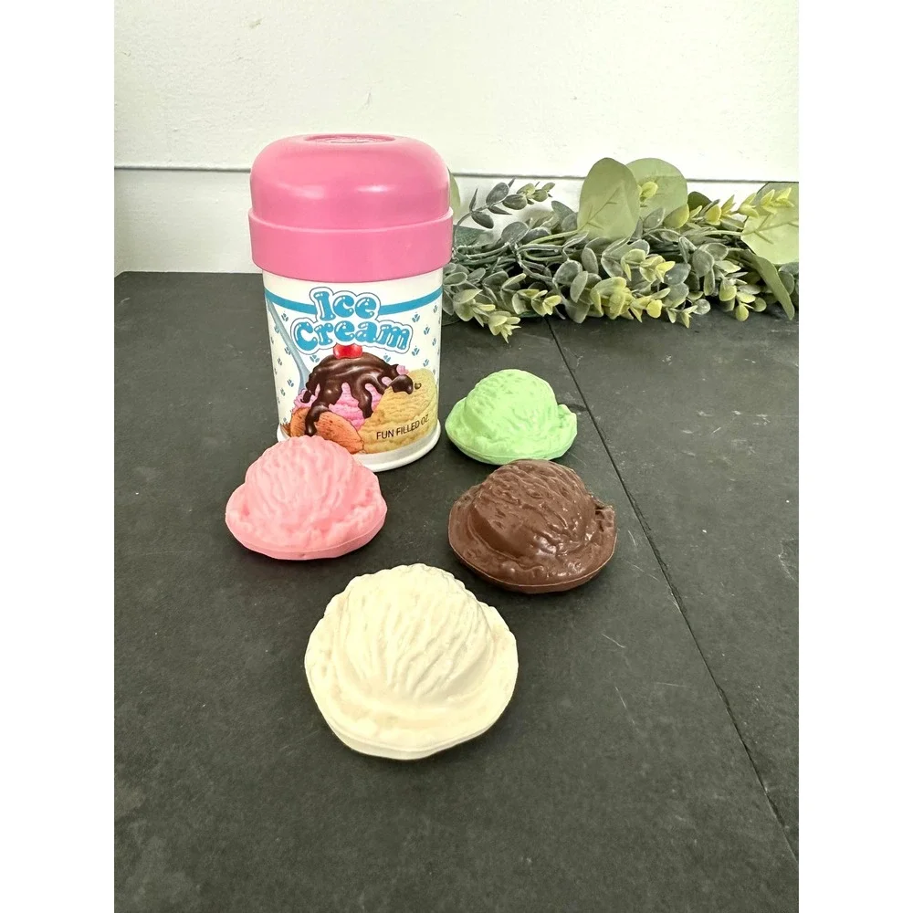 1987 Fisher Price Fun with Food Ice Cream Set pretend play FP Toys